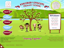Tablet Screenshot of kingsburyepiscopiprimary.co.uk